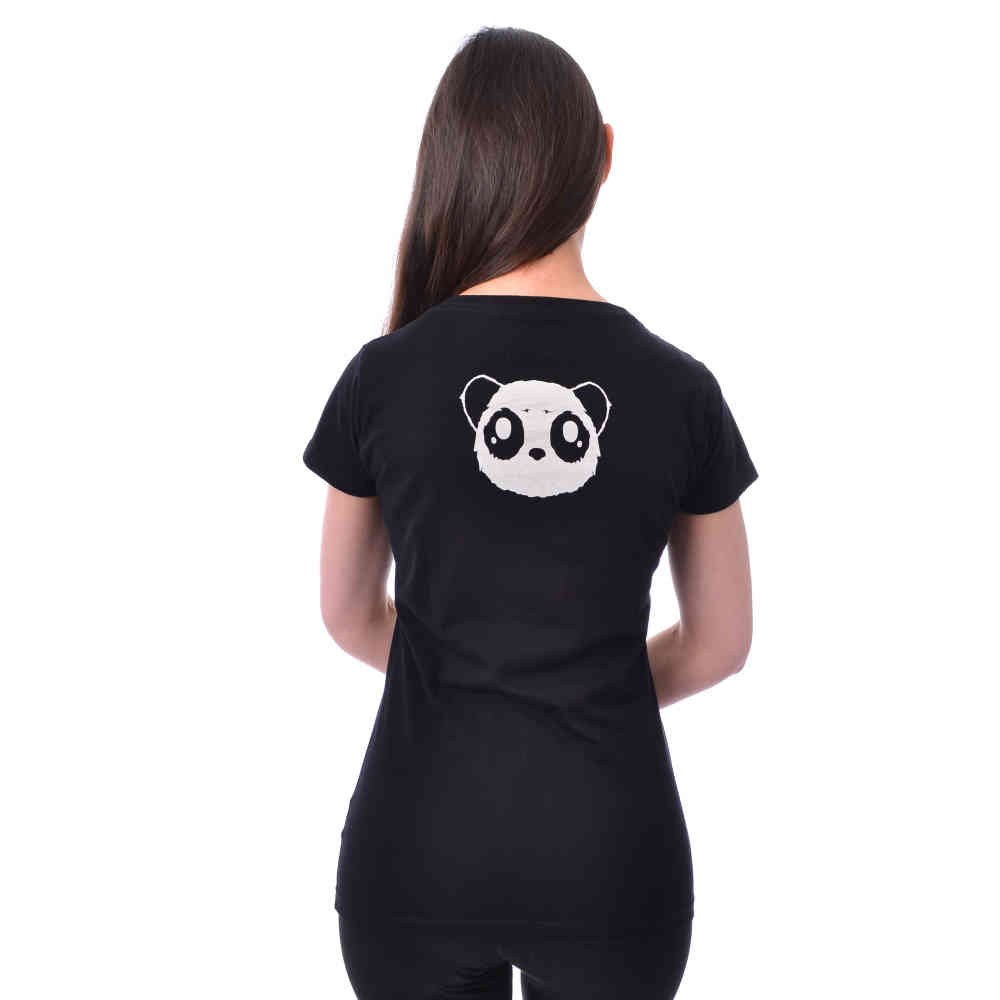 Killer Panda - PARACHUTE PANDA T-shirt Femme - Noir